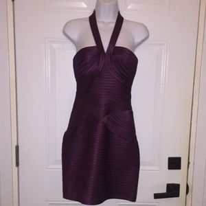 BCBGMAXAZRIA Ria Halter Mini Formal Dress Size 4
